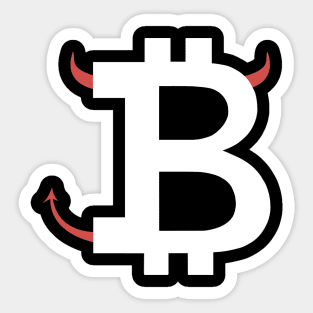 Bitcoin Devil Sticker